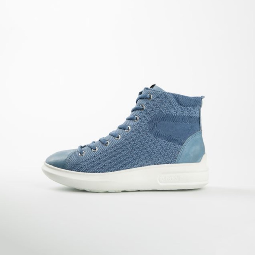 Ecco Soft 3 Leather High Top Sneaker Booties
